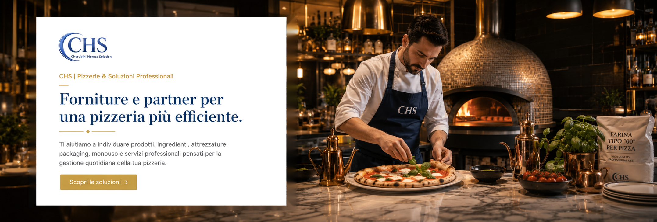 Fornitori e servizi professionali per pizzerie e ristoranti